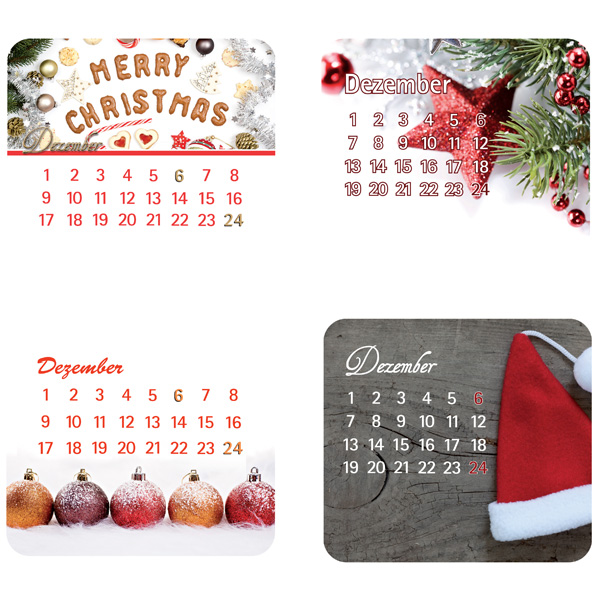 Adventskalender-Dose mit Backform Adventskalender-Dose mit Backform, inkl. 4-farbigem Druck