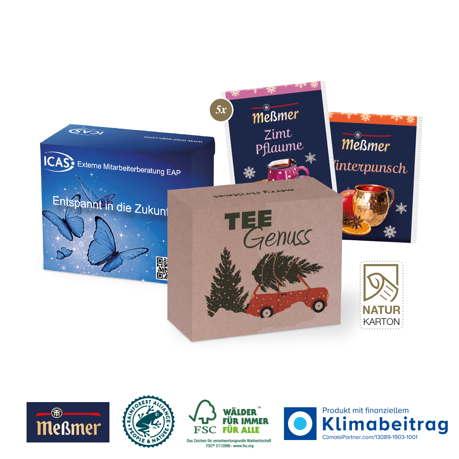 Premium-Tee von Meßmer in der Werbebox, inkl. 4-farbigem Druck Premium-Tee von Meßmer in der Werbebox, inkl. 4-farbigem Druck