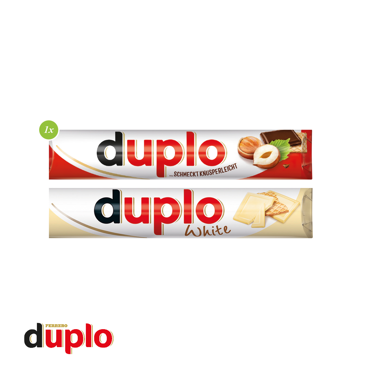 Duplo in Werbekartonage, inkl. 4-farbigem Druck Duplo in Werbekartonage, inkl. 4-farbigem Druck