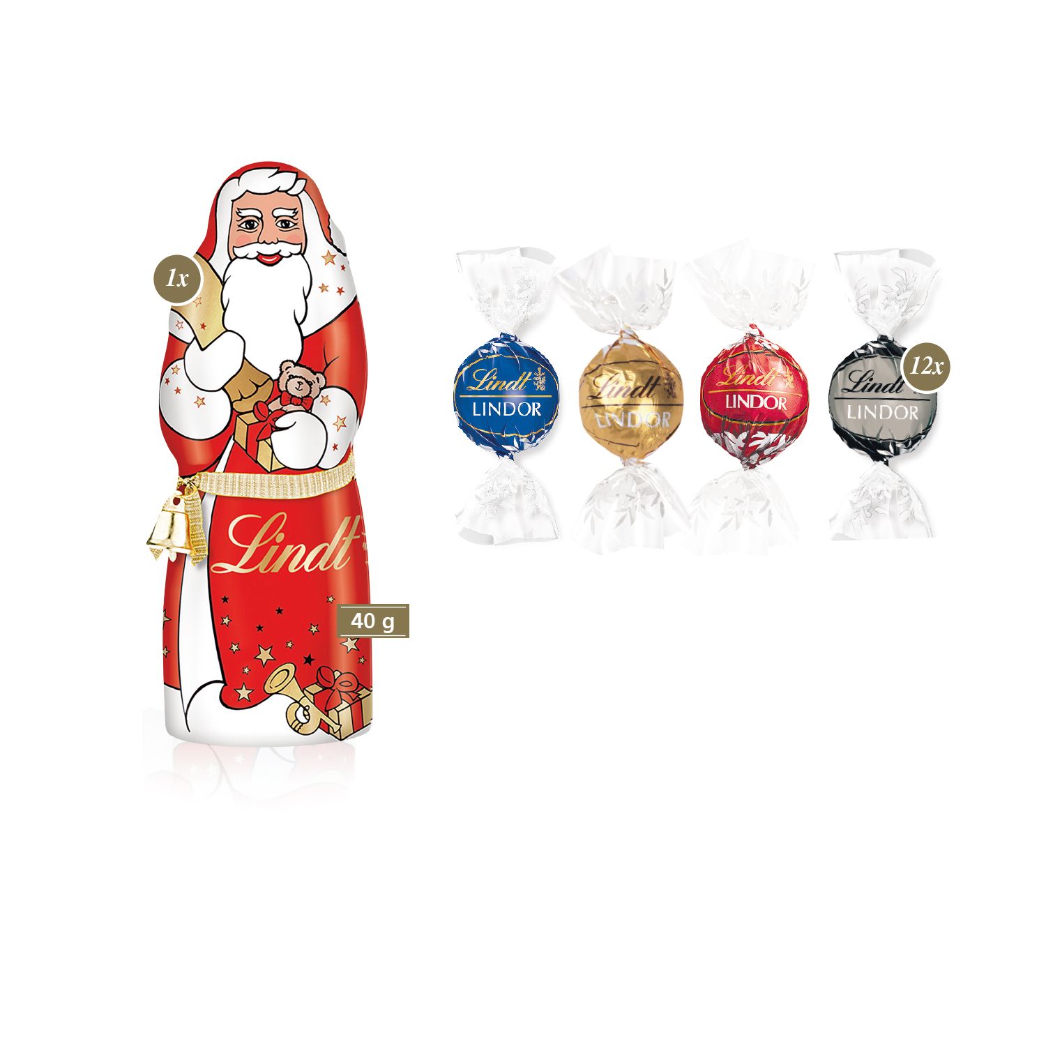 Feine Editionsmischung mit Lindt Schokolade, inkl. 4-farbigem Druck Feine Editionsmischung mit Lindt Schokolade, inkl. 4-farbigem Druck