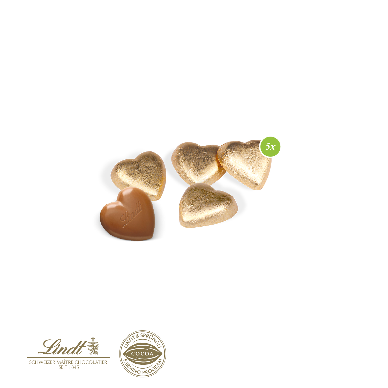 Businesspräsent Selection Mini Lindt Schokoherzen, inkl. 4-farbigem Druck Businesspräsent Selection Mini Lindt Schokoherzen, inkl. 4-farbigem Druck