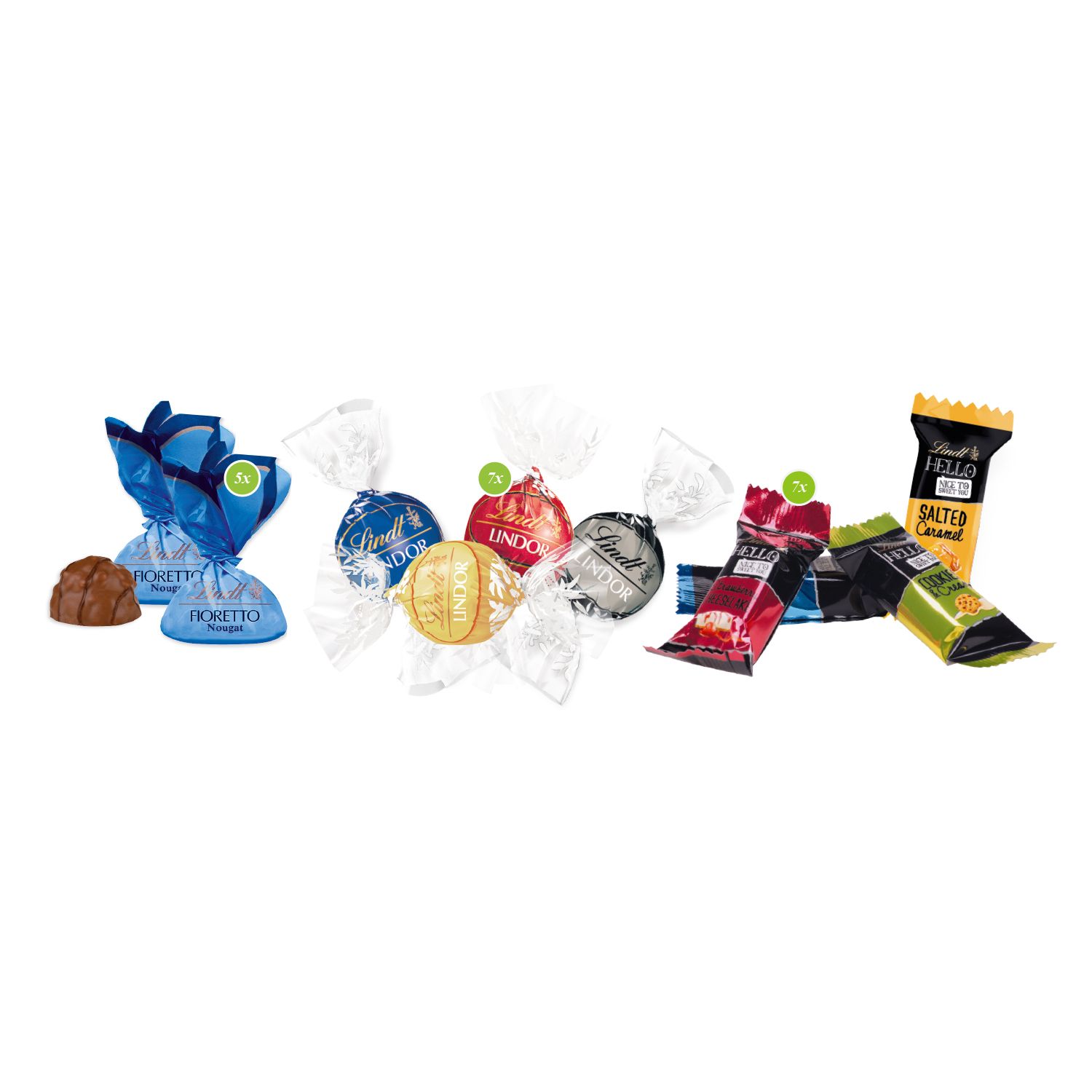 Feine Editions-Mischung von Lindt, inkl. 4-farbigem Druck Feine Editions-Mischung von Lindt, inkl. 4-farbigem Druck