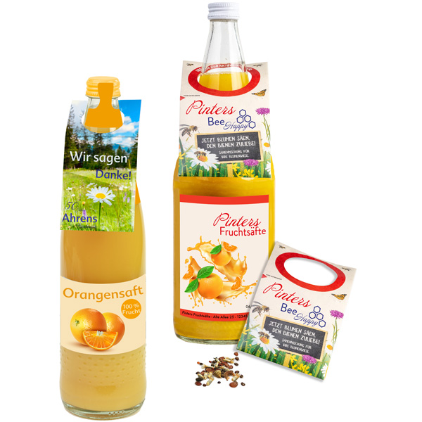 On-Pack Samen-Briefchen, inkl. 4-farbigem Druck