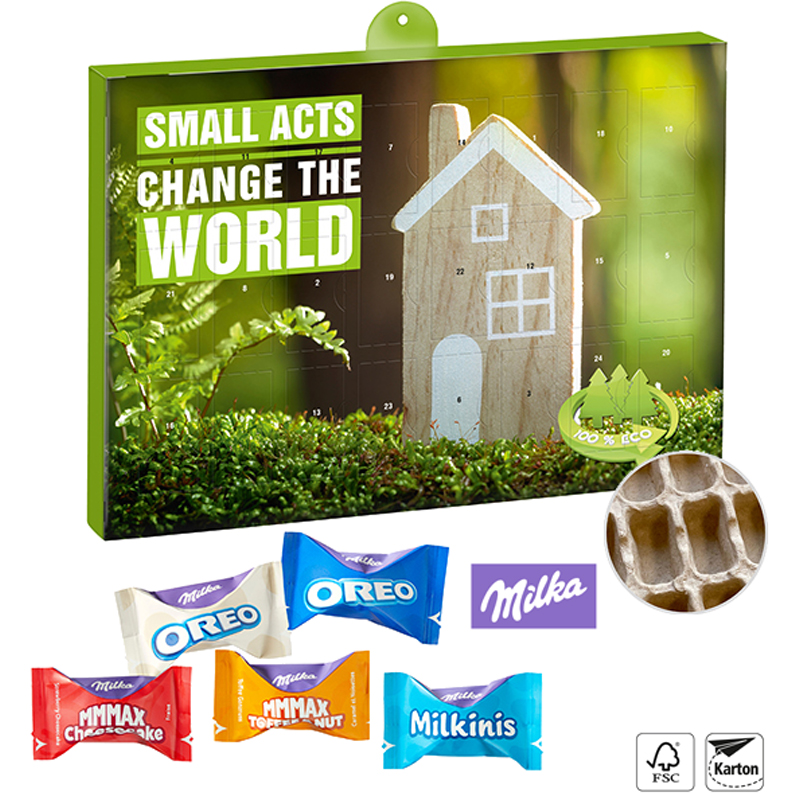 Premium Präsent-Adventskalender Milka Zarte Momente Mix ECO , inkl. 4-farbigem Druck Premium Präsent-Adventskalender Milka Zarte Momente Mix ECO , inkl. 4-farbigem Druck