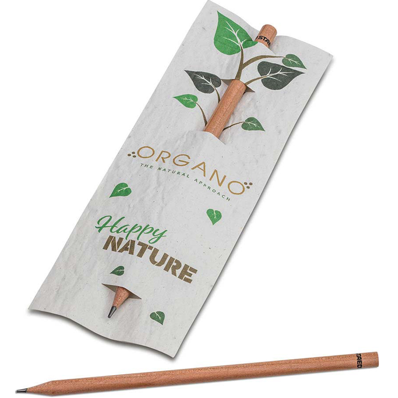 Bleistift im Samenpapieretui, inkl. Druck