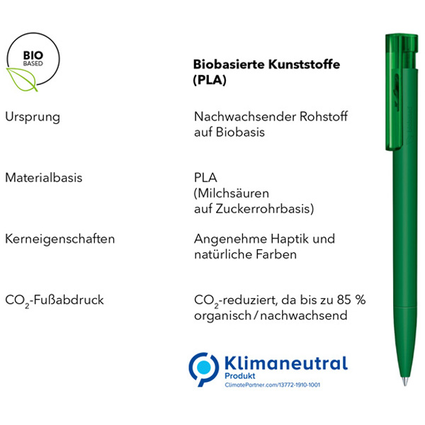 Kugelschreiber Liberty Bio, inkl. Druck Kugelschreiber Liberty Bio, inkl. Druck