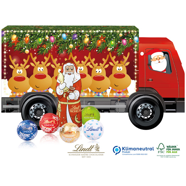 Weihnachts-Express LKW Lindt 3D Weihnachts-Express LKW Lindt, inkl. 4-farbigem Druck