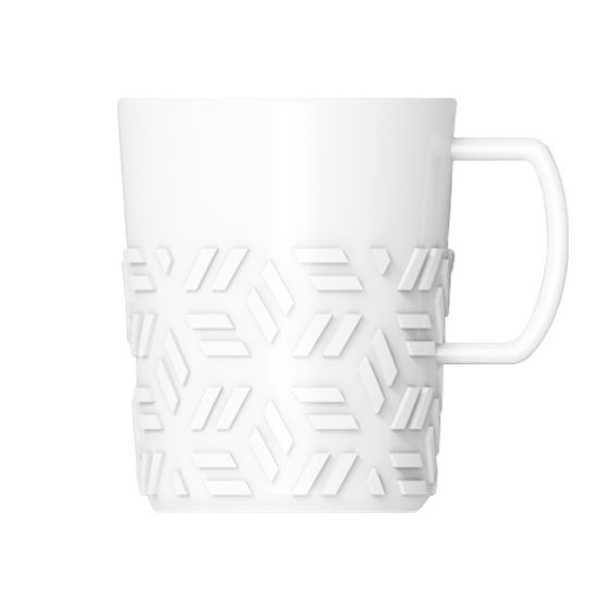 Tasse Riffle Porzellan Nr 230  Mahlwerck, inkl. Druck
