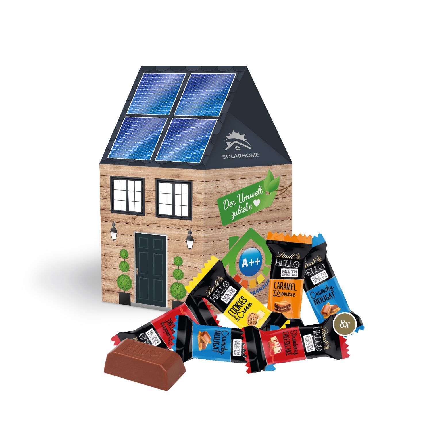 3D Präsent Haus Lindt HELLO Mini 3D Präsent Haus Lindt HELLO Mini, inkl. 4-farbigem Druck