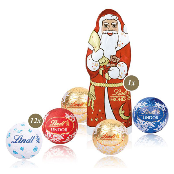 3D Präsent Camper mit Lindt „Minis"+ Weihnachtsmann 3D Präsent Camper mit Lindt „Minis"+ Weihnachtsmann, inkl. 4-farbigem Druck
