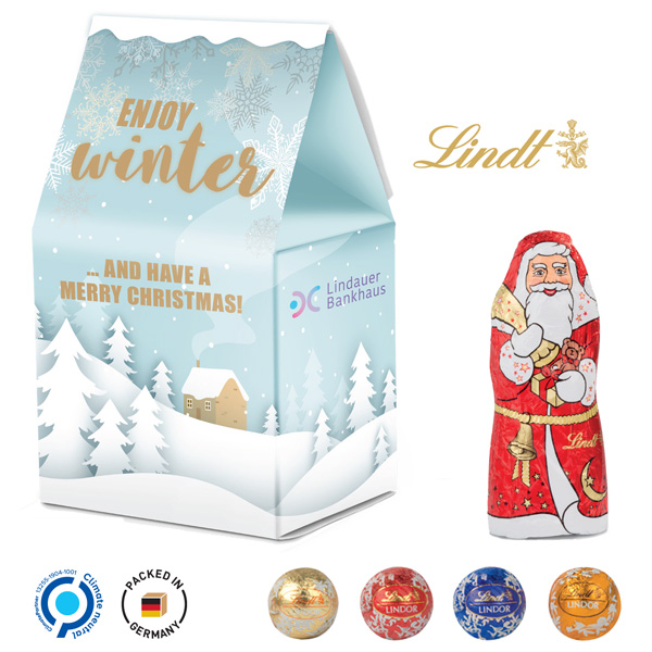 Standbodenbox Lindt Weihnachten Standbodenbox Lindt Weihnachten, inkl. 4-farbigem Druck