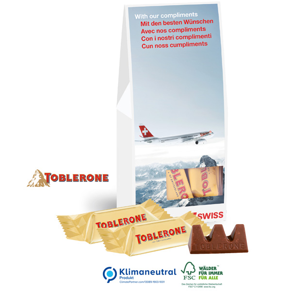 Businesspräsent "Selection" mit TOBLERONE Mini, inkl. 4-farbigem Druck