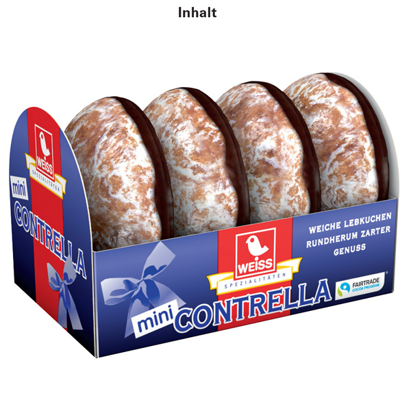 Lebkuchen Mini 4er Lebkuchen Mini 4er, inkl. 4-farbigem Druck