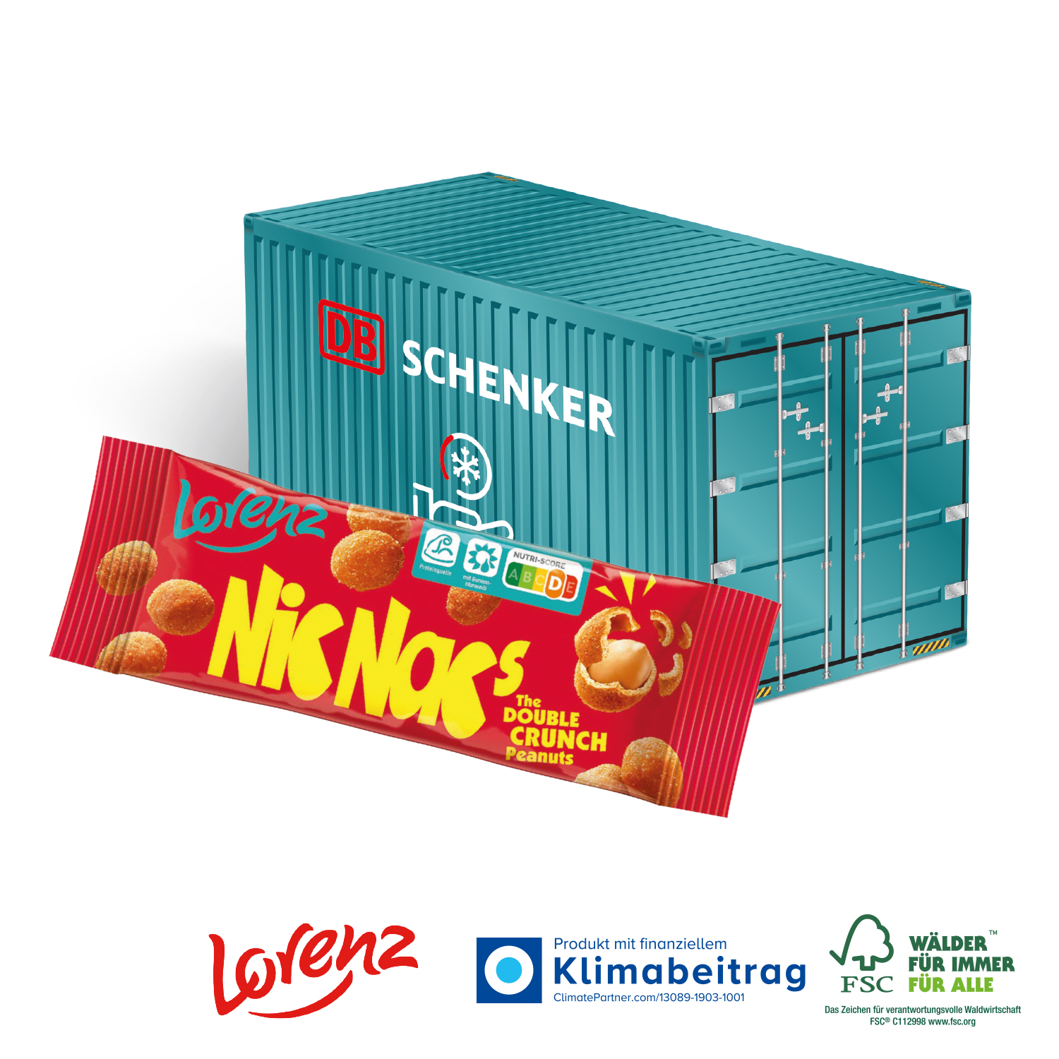 3D Präsent Container Lorenz Nic Nac´s, inkl. 4-farbigem Druck 3D Präsent Container Lorenz Nic Nac´s, inkl. 4-farbigem Druck