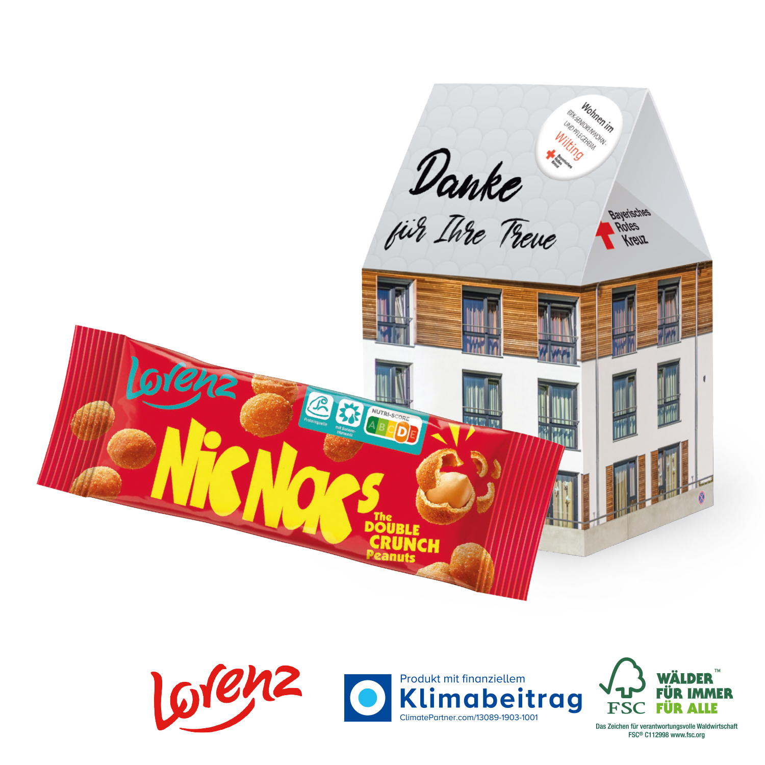 3D Präsent Haus Lorenz Nic Nac´s, inkl. 4-farbigem Druck