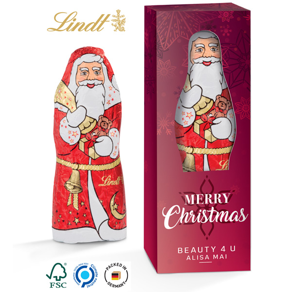 Lindt Weihnachtsmann 40 g, inkl. 4-farbigem Druck