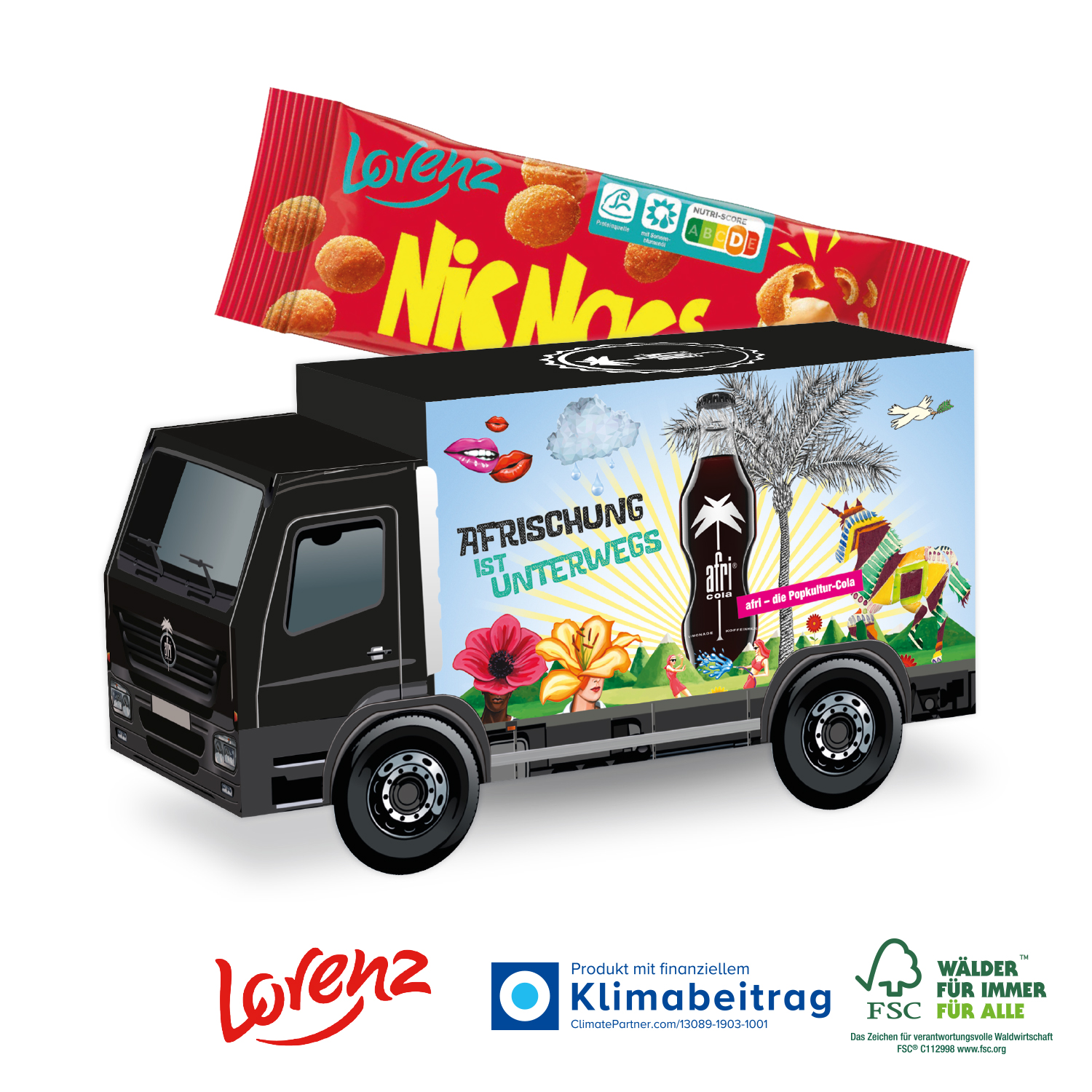 3D Präsent LKW Lorenz Nic Nac´s, inkl. 4-farbigem Druck 3D Präsent LKW Lorenz Nic Nac´s, inkl. 4-farbigem Druck