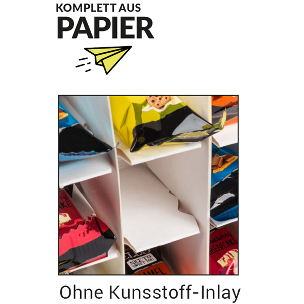 Adventskalender ohne Kunsstoff-Inlay Adventskalender Würfel Lindt HELLO Mini ECO, inkl. 4-farbigem Druck