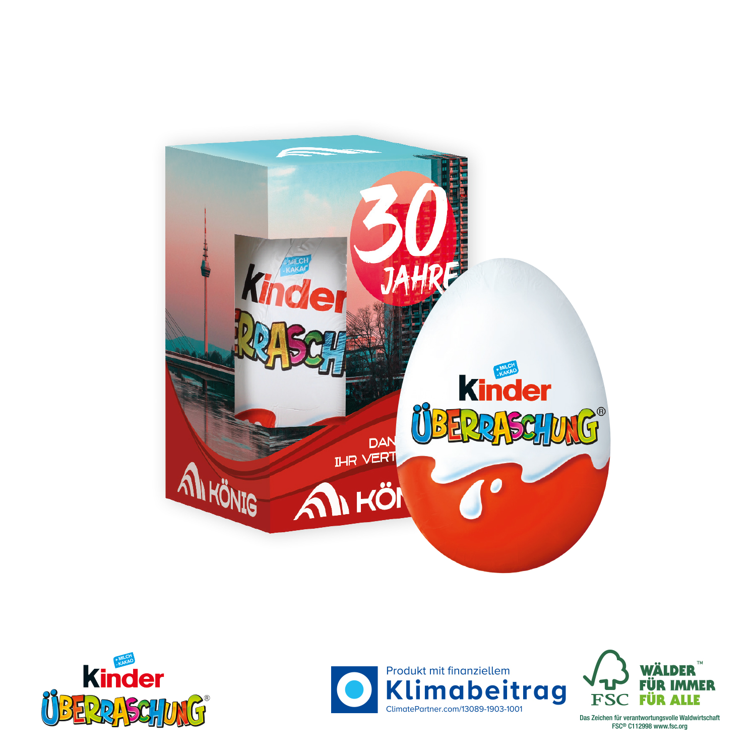 Kinder-Überraschung, inkl. 4-farbigem Druck