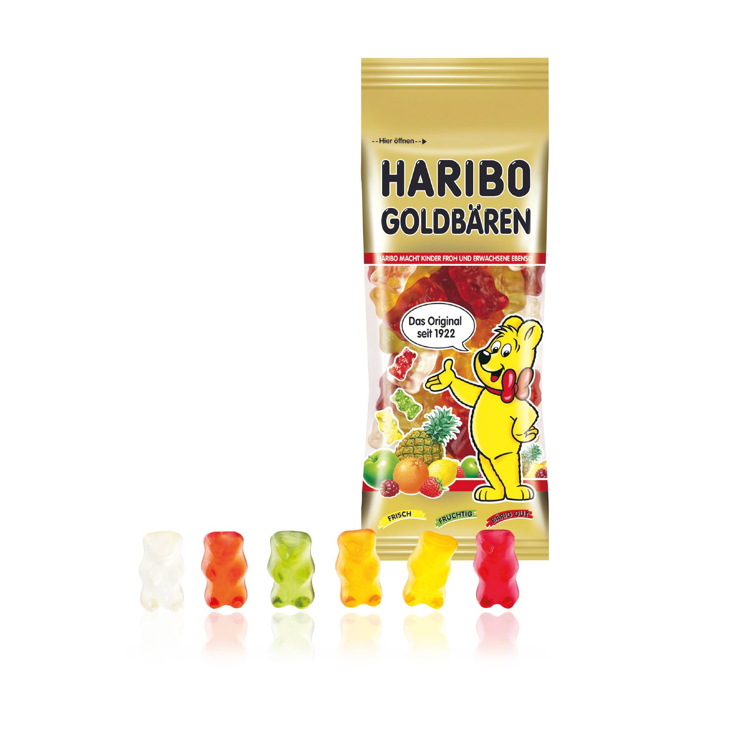 3D Präsent Transporter HARIBO Goldbären, inkl. 4-farbigem Druck 3D Präsent Transporter HARIBO Goldbären, inkl. 4-farbigem Druck