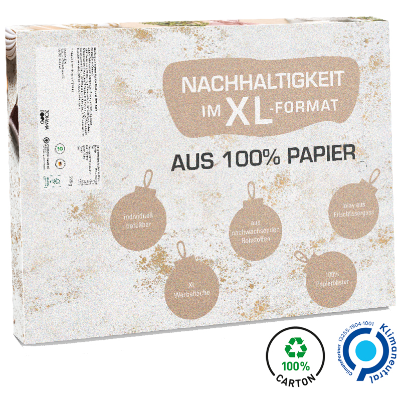 Adventskalender Eco XL zum selbst Befüllen (komplett aus Papier), inkl. 4-farbigem Druck Adventskalender Eco XL zum selbst Befüllen (komplett aus Papier), inkl. 4-farbigem Druck