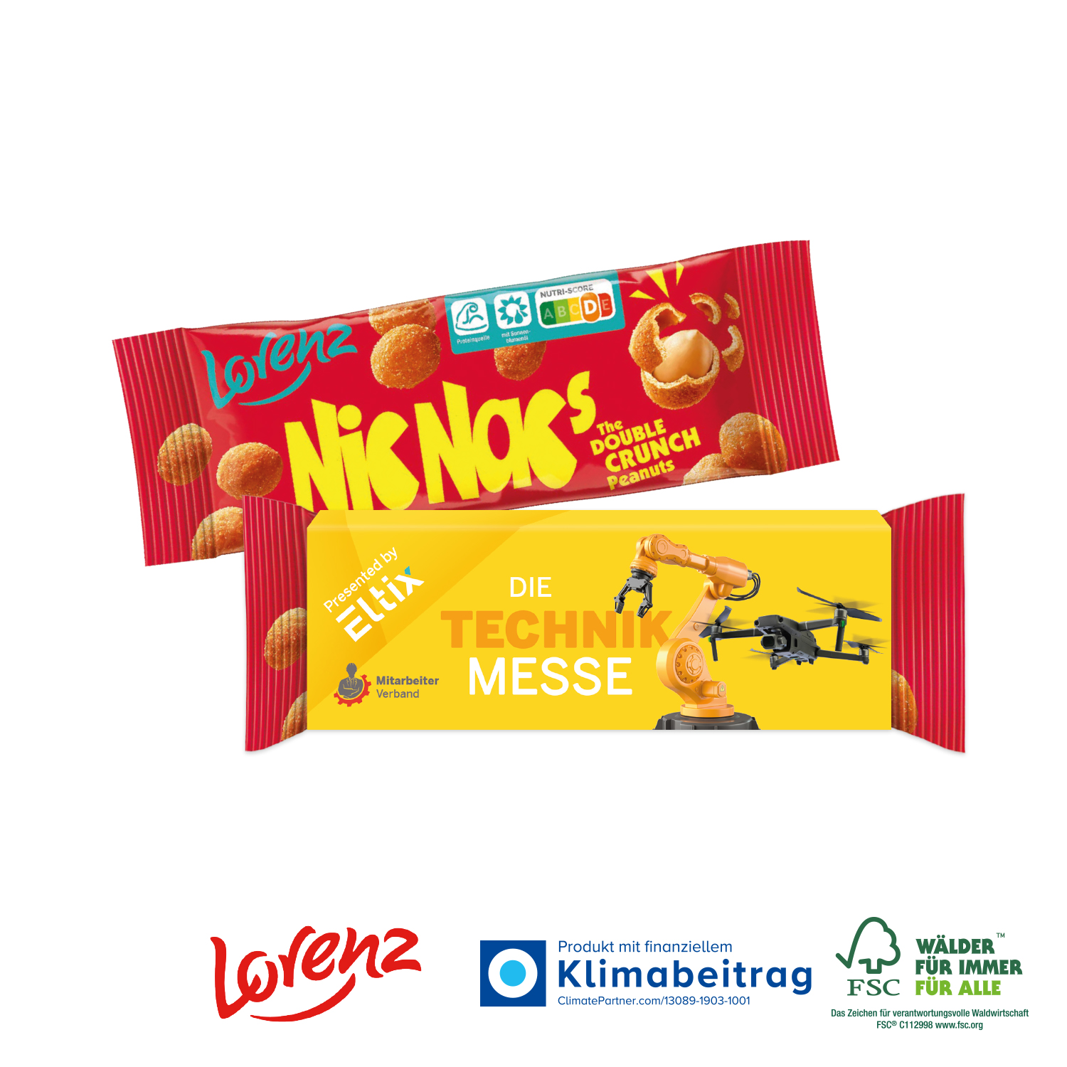 Promo-Snack mit Nic Nac´s, inkl. 4-farbigem Druck Promo-Snack mit Nic Nac´s, inkl. 4-farbigem Druck