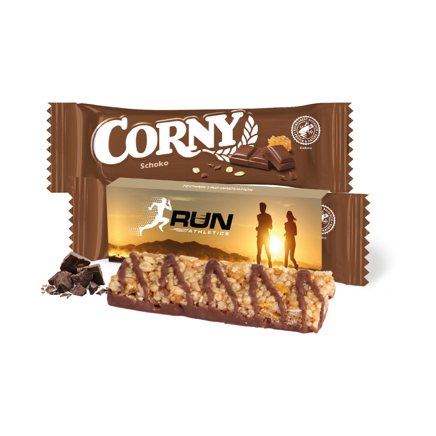 CORNY Riegel, inkl. 4-farbigem Druck
