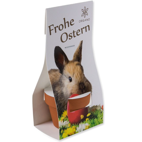 Logo-Töpfchen in Überreichverpackung, inkl. 4-farbigem Druck 