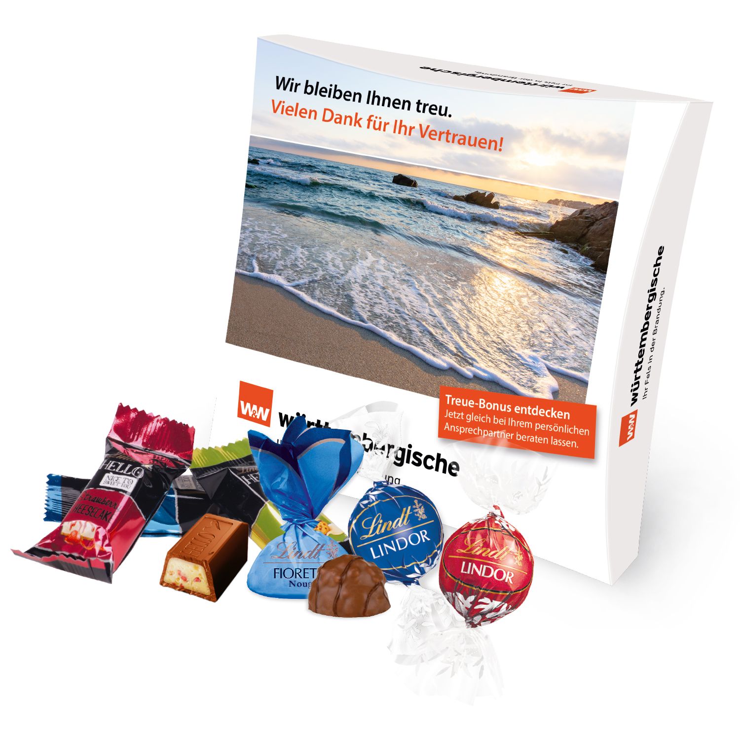 Feine Editions-Mischung von Lindt, inkl. 4-farbigem Druck Feine Editions-Mischung von Lindt, inkl. 4-farbigem Druck