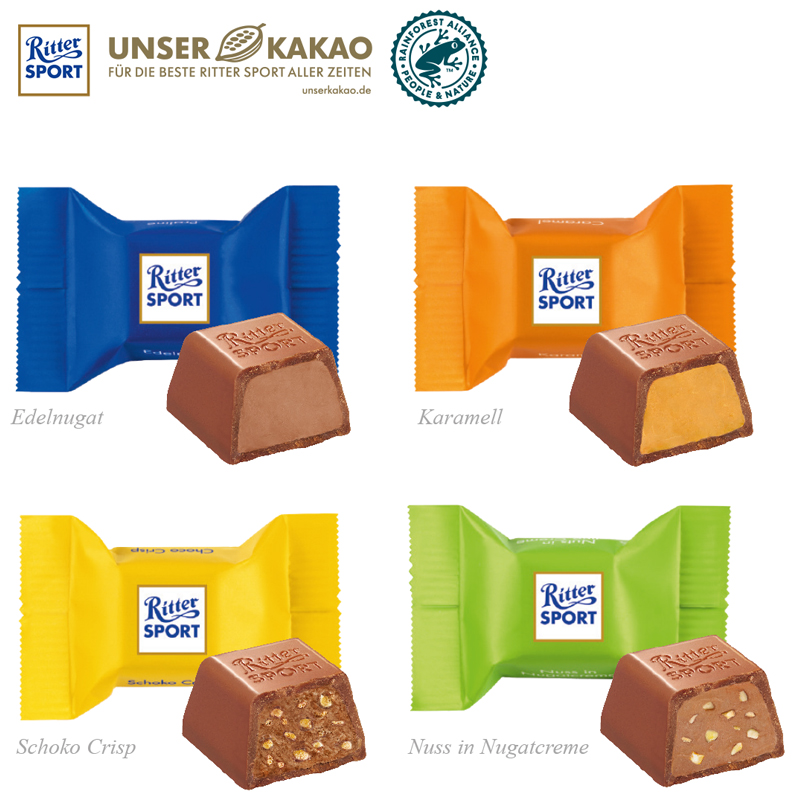 Adventskalender mit Ritter SPORT Schokowürfel Organic, inkl. 4-farbigem Druck Adventskalender mit Ritter SPORT Schokowürfel Organic, inkl. 4-farbigem Druck