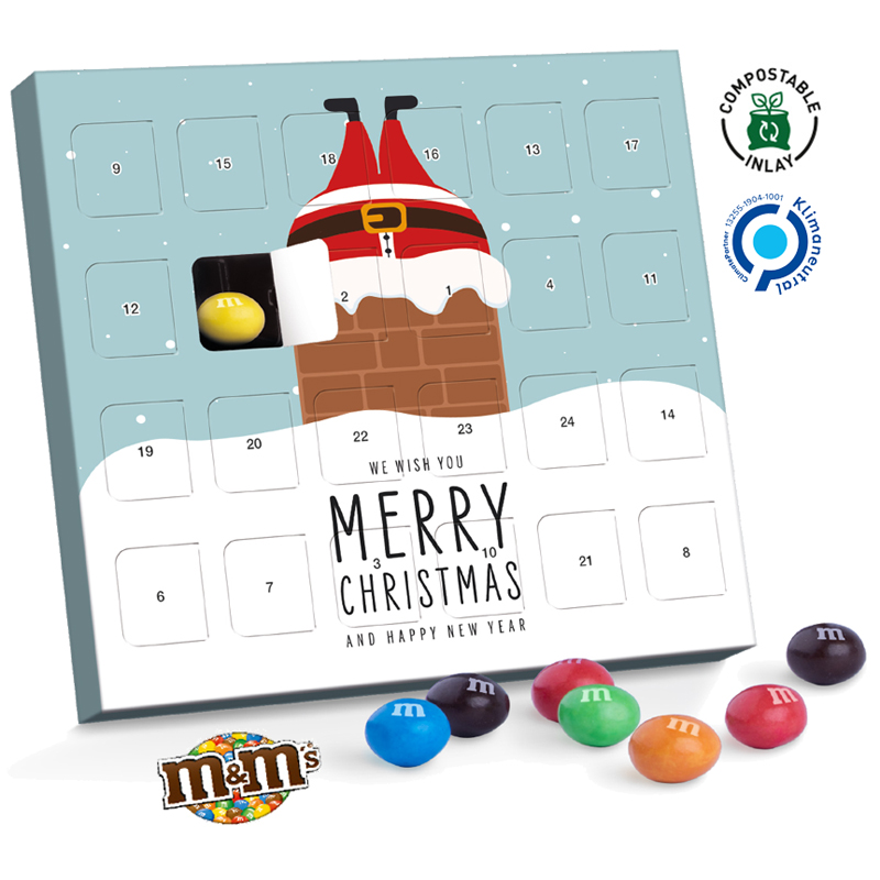XS Adventskalender M&Ms, inkl. 4-farbigem Druck XS Adventskalender M&Ms, inkl. 4-farbigem Druck