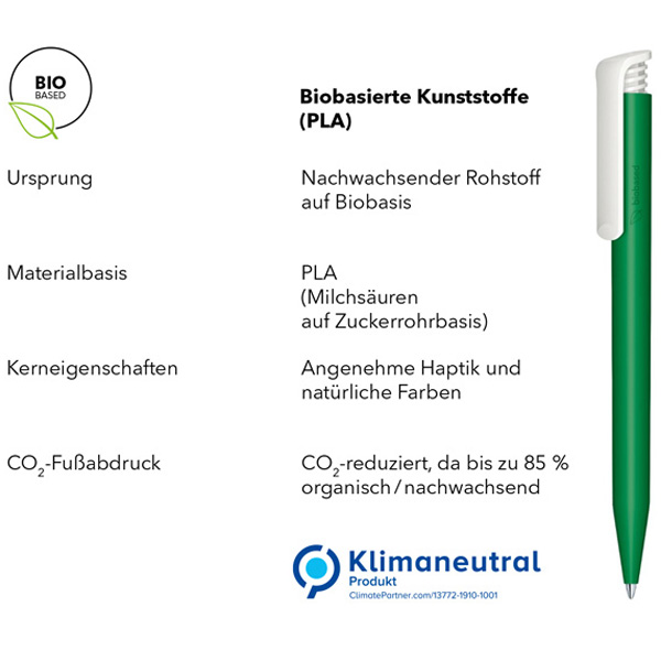 Kugelschreiber Super Hit Bio, inkl. Druck Kugelschreiber Super Hit Bio, inkl. Druck