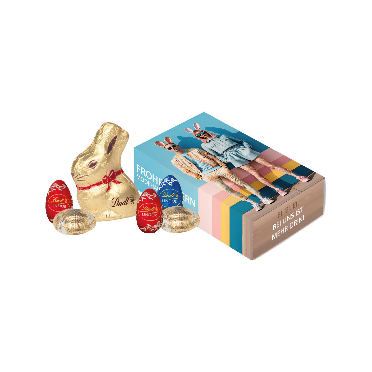 Köstliche Frühlingsboten von Lindt, inkl. 4-farbigem Druck