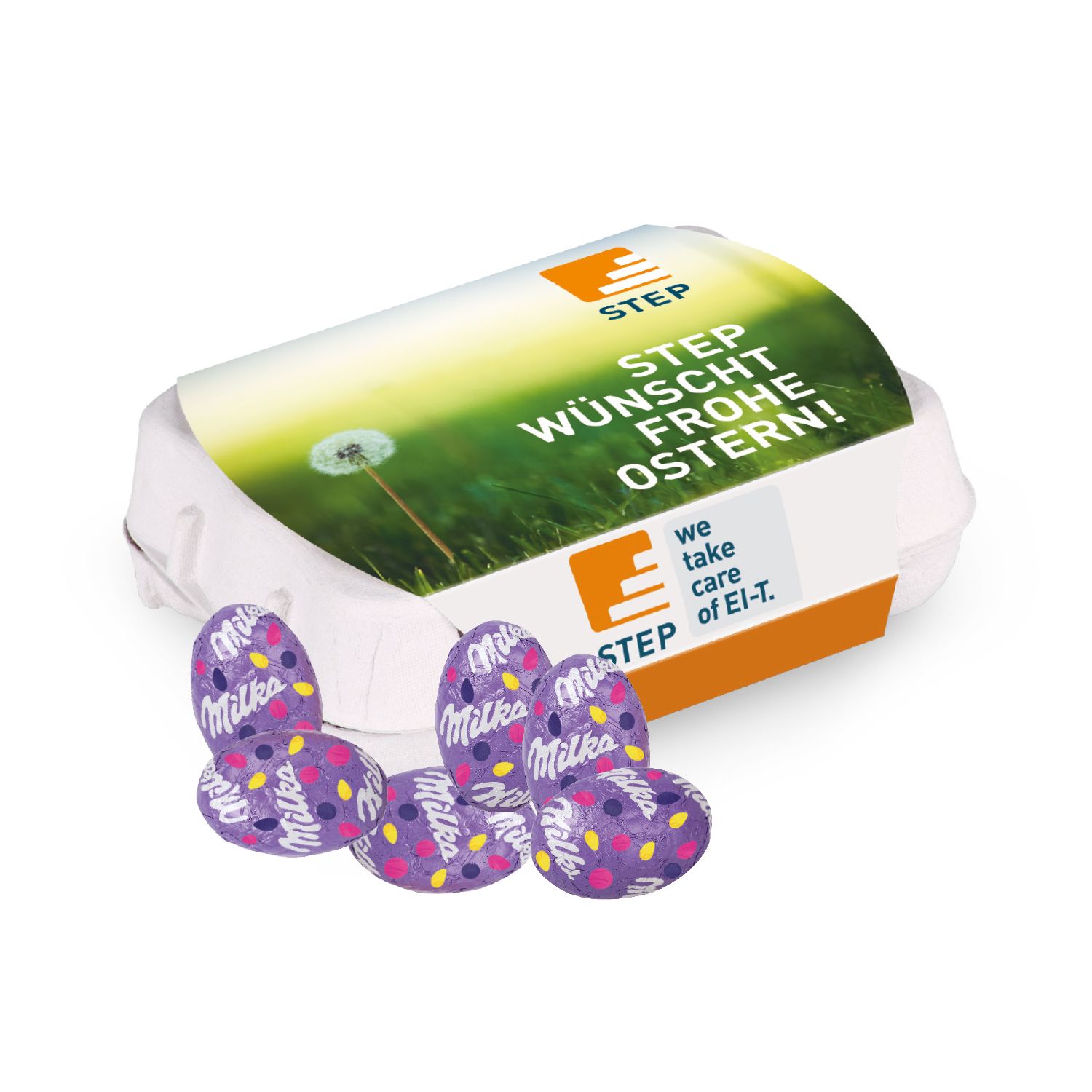 Milka Alpenmilch-Eier 12er, inkl. 4-farbigem Druck Milka Alpenmilch-Eier 12er, inkl. 4-farbigem Druck