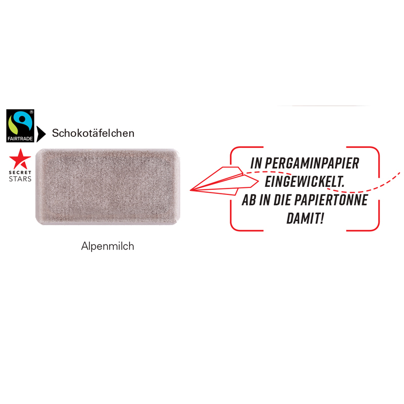 Adventskalender Haus mit Fairtrade Schokolade, inkl. 4-farbigem Druck Adventskalender Haus mit Fairtrade Schokolade, inkl. 4-farbigem Druck
