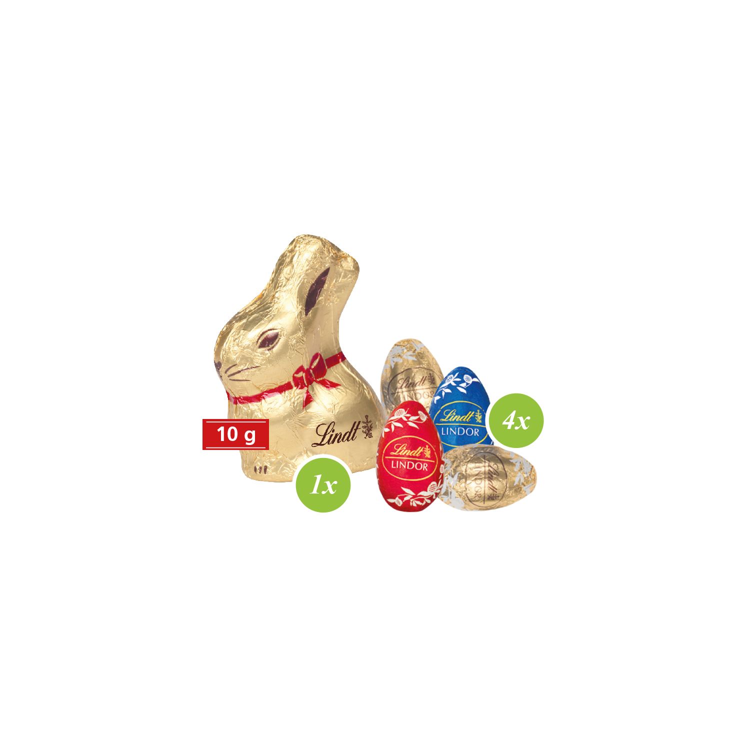 Köstliche Frühlingsboten von Lindt, inkl. 4-farbigem Druck