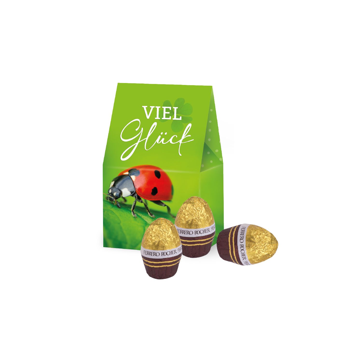 Businesspräsent „Selection Mini“ mit Ferrero Rocher Ostereier, inkl. 4-farbigem Druck