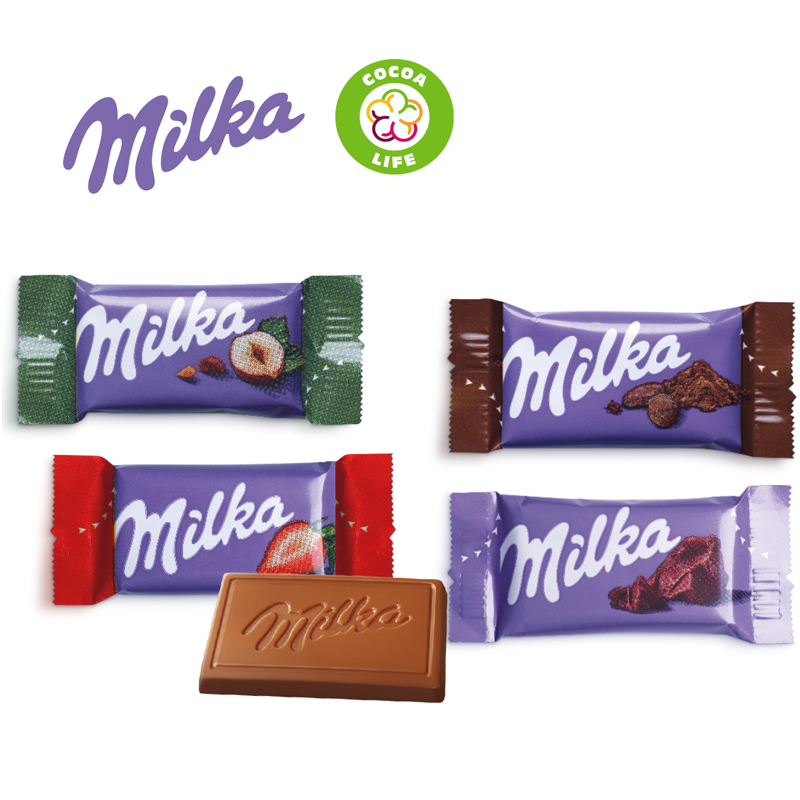 Tisch-Adventskalender Organic mit Milka Mix, inkl. 4-farbigem Druck