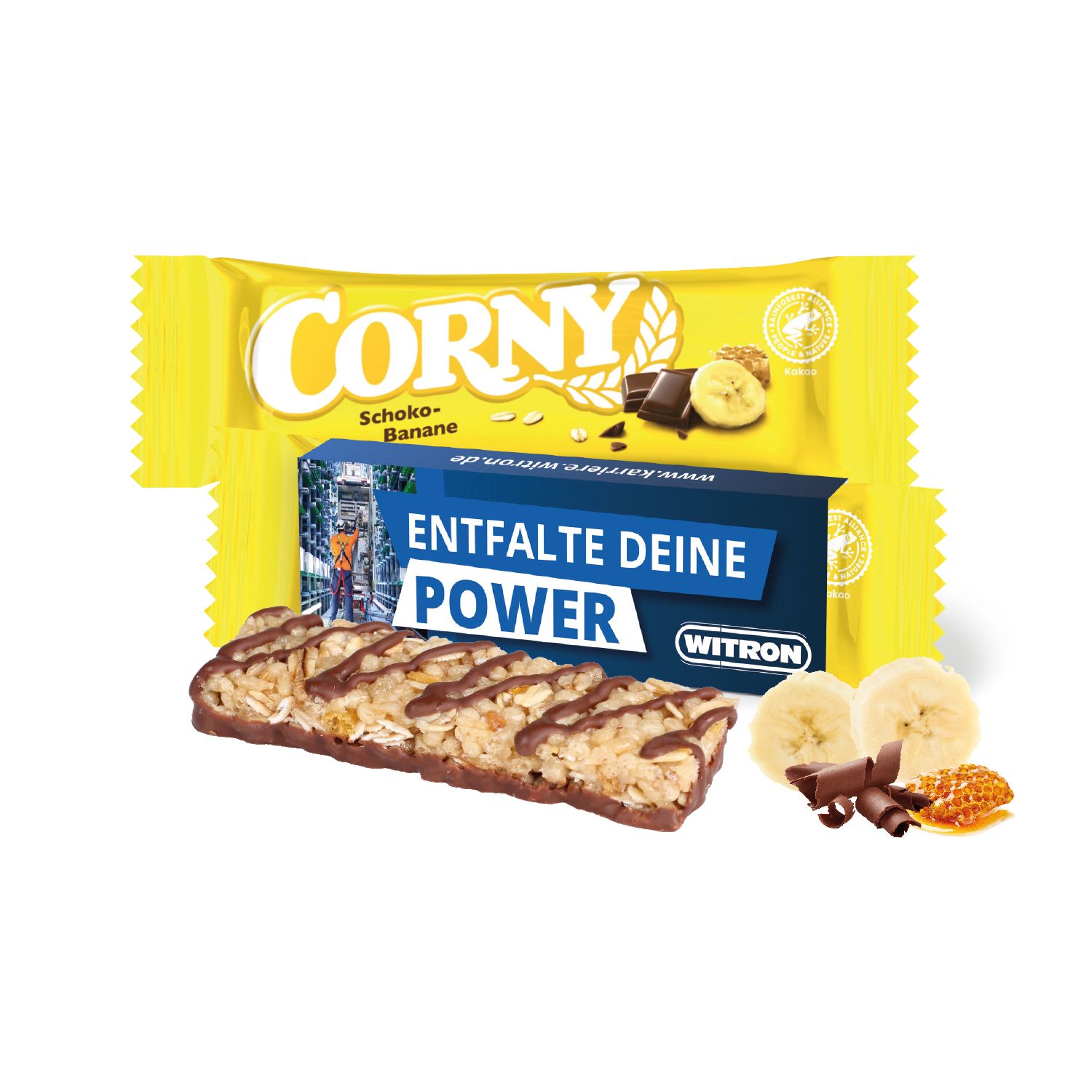 CORNY Riegel, inkl. 4-farbigem Druck CORNY Riegel, inkl. 4-farbigem Druck