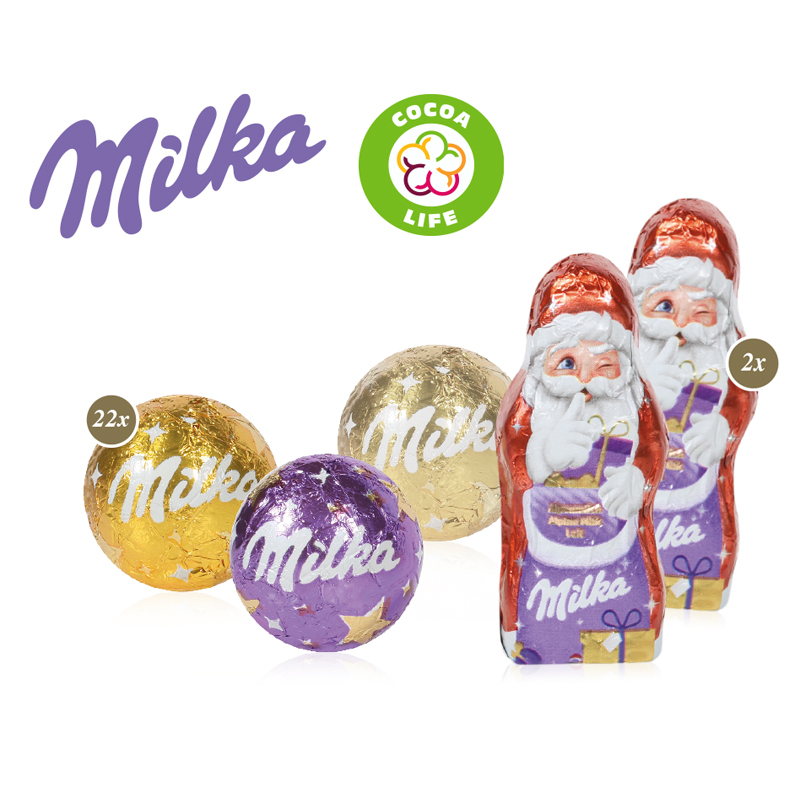 Adventskalender mit Milka „Edition“, inkl. 4-farbigem Druck Adventskalender mit Milka „Edition“, inkl. 4-farbigem Druck