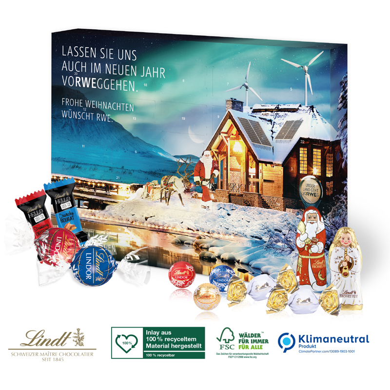 Adventskalender Lindt Premium-Selection, inkl. 4-farbigem Druck Adventskalender Lindt Premium-Selection, inkl. 4-farbigem Druck
