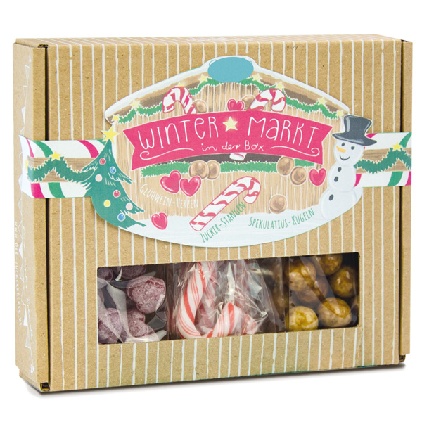 Box Wintermarkt, inkl. 4-farbigem Druck 