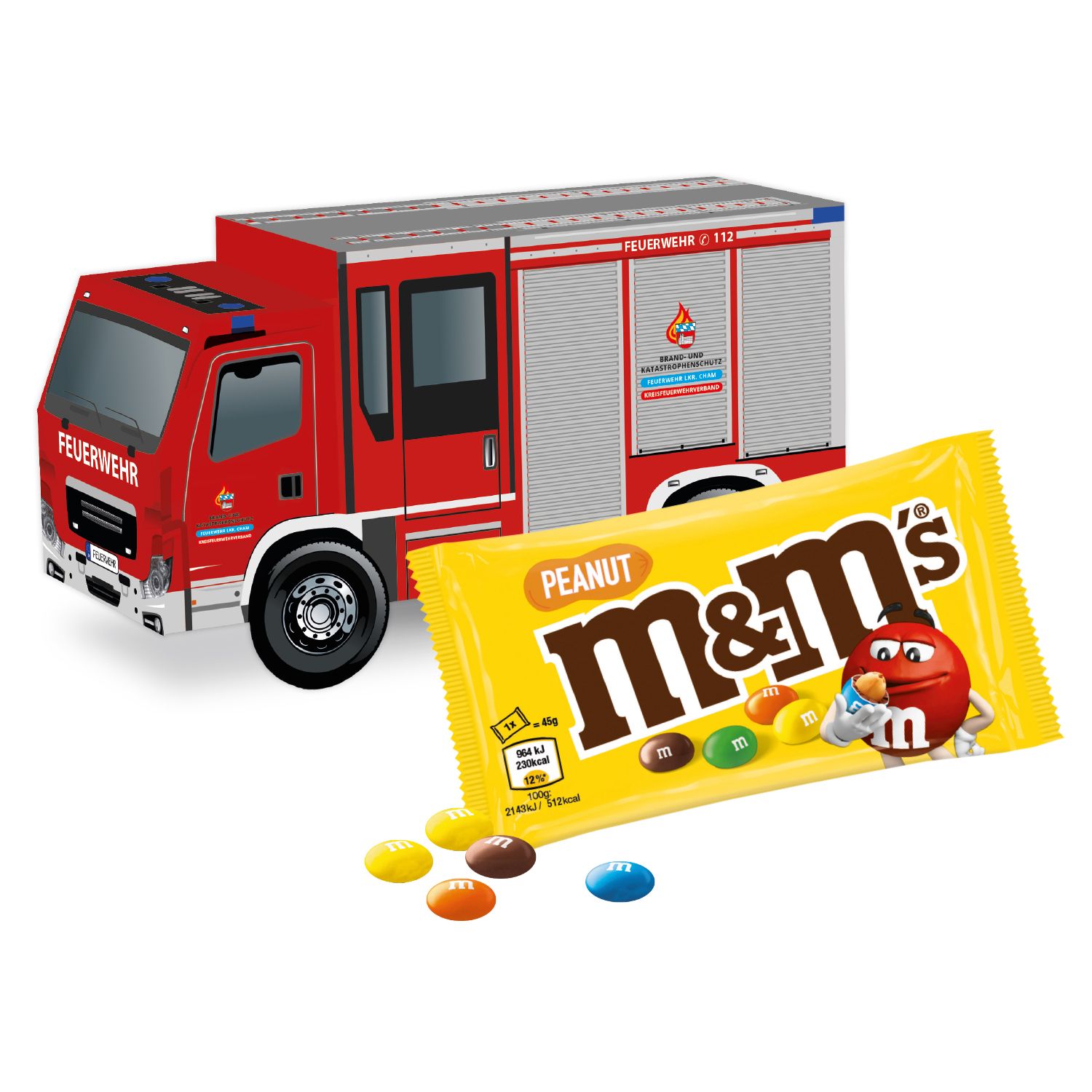 Oster-LKW M&M´s, inkl. 4-farbigem Druck Oster-LKW M&M´s, inkl. 4-farbigem Druck