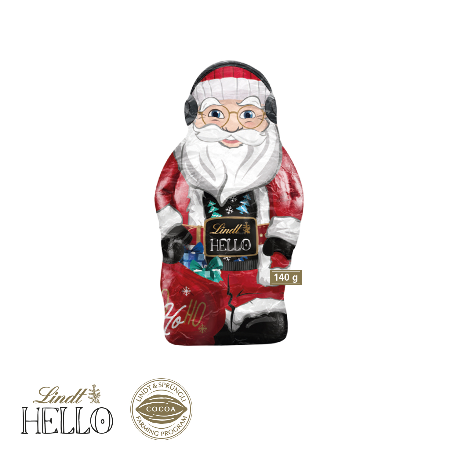 HELLO XMAS Santa 140 g, inkl. 4-farbigem Druck