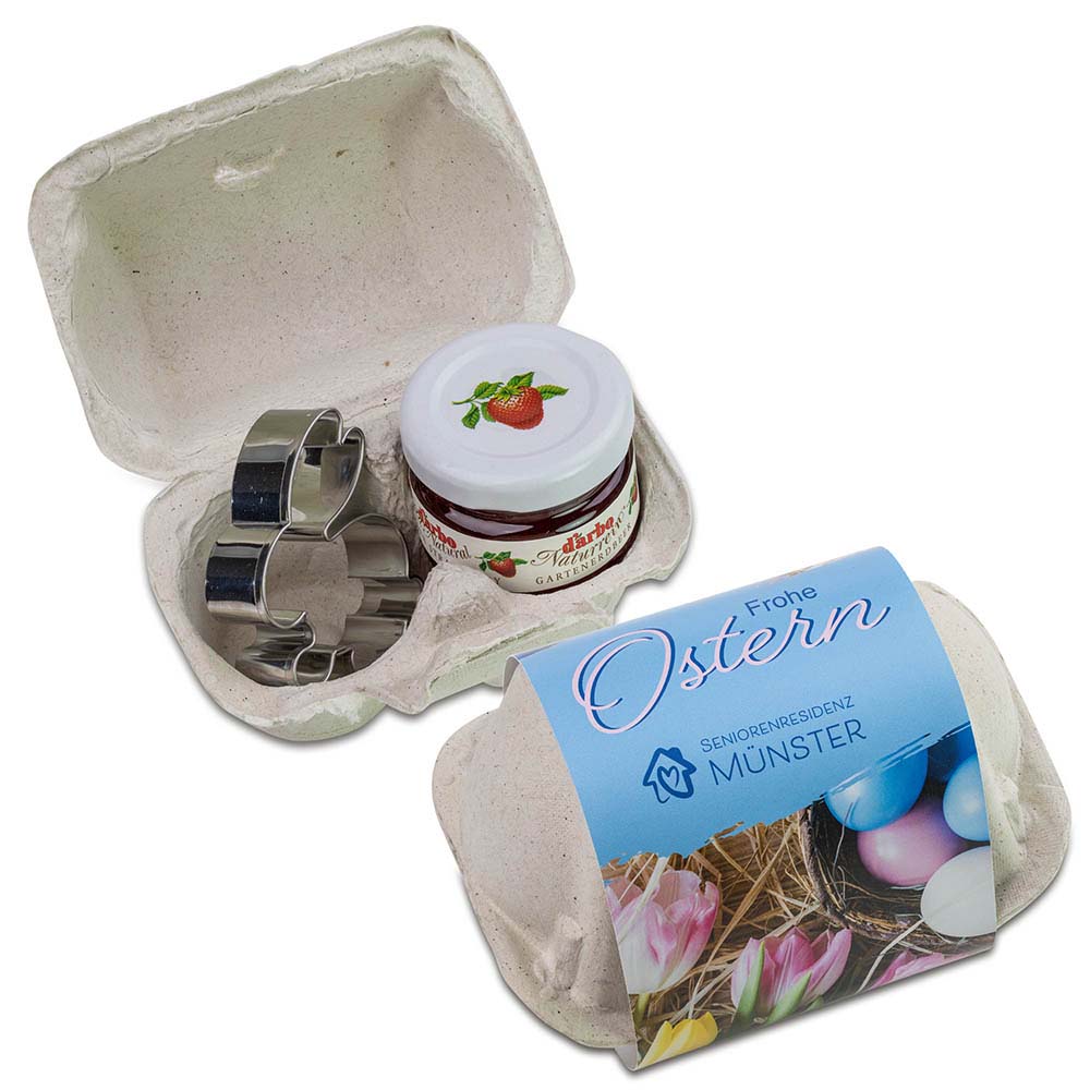 Das Gelbe vom Ei Duo Backförmchen + Marmelade, inkl. 4-farbigem Druck Das Gelbe vom Ei Duo Backförmchen + Marmelade, inkl. 4-farbigem Druck