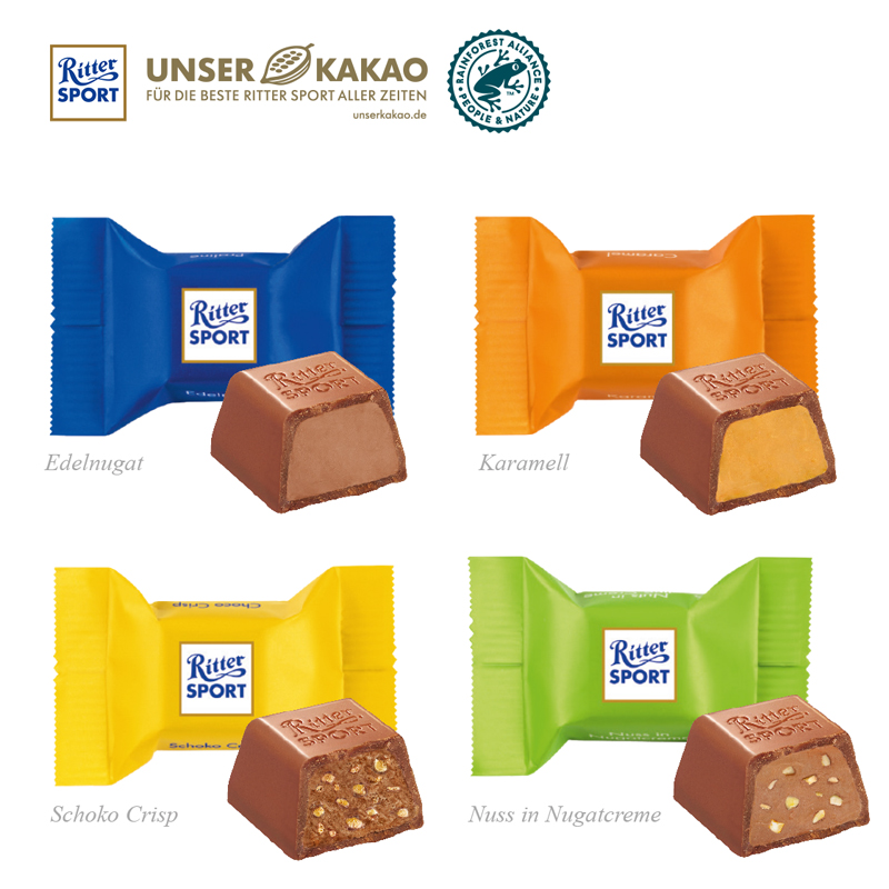 Adventskalender Cube mit Ritter SPORT Schokowürfel, inkl. 4-farbigem Druck Adventskalender Cube mit Ritter SPORT Schokowürfel, inkl. 4-farbigem Druck