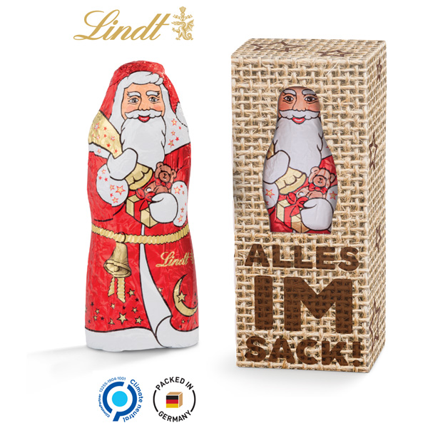 Lindt Weihnachtsmann 10 g, inkl. 4-farbigem Druck 