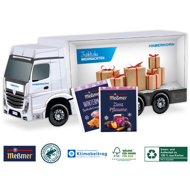 Adventskalender Tee-LKW, inkl. 4-farbigem Druck Adventskalender Tee-LKW, inkl. 4-farbigem Druck