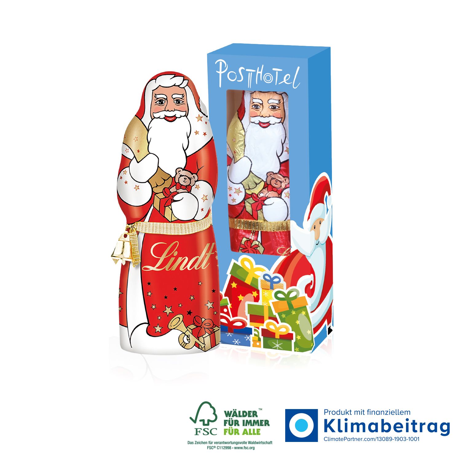 Lindt Weihnachtsmann 70 g, inkl. 4-farbigem Druck