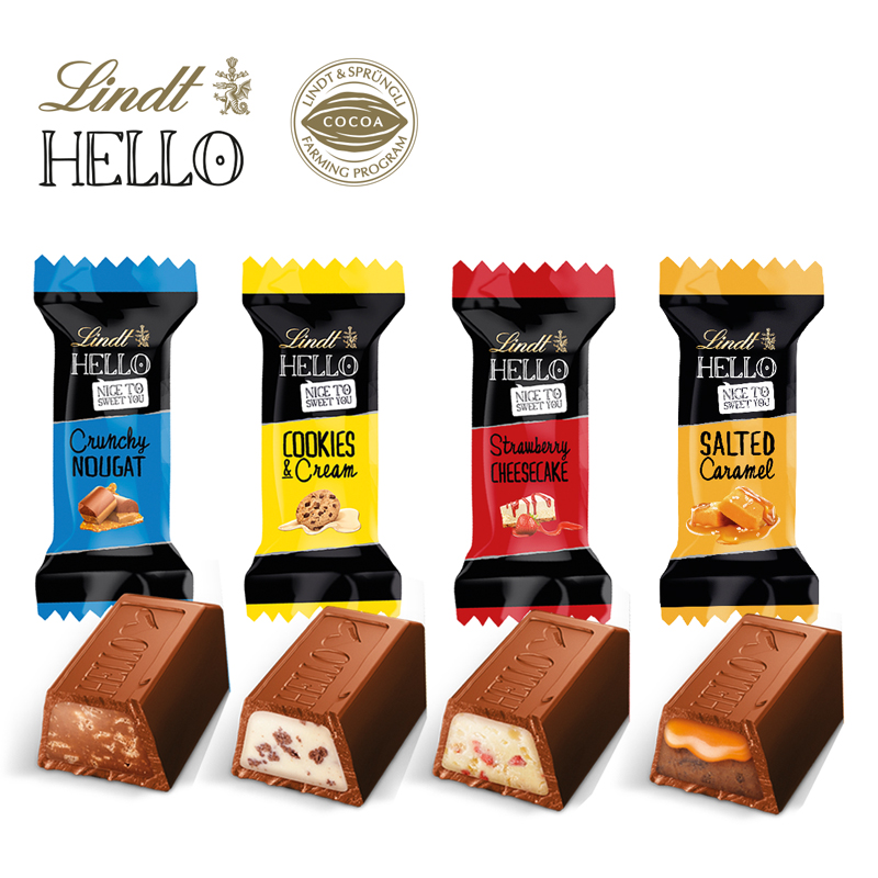 Adventskalender mit Lindt HELLO Mini Stick Mix ECO, inkl. 4-farbigem Druck Adventskalender mit Lindt HELLO Mini Stick Mix ECO, inkl. 4-farbigem Druck